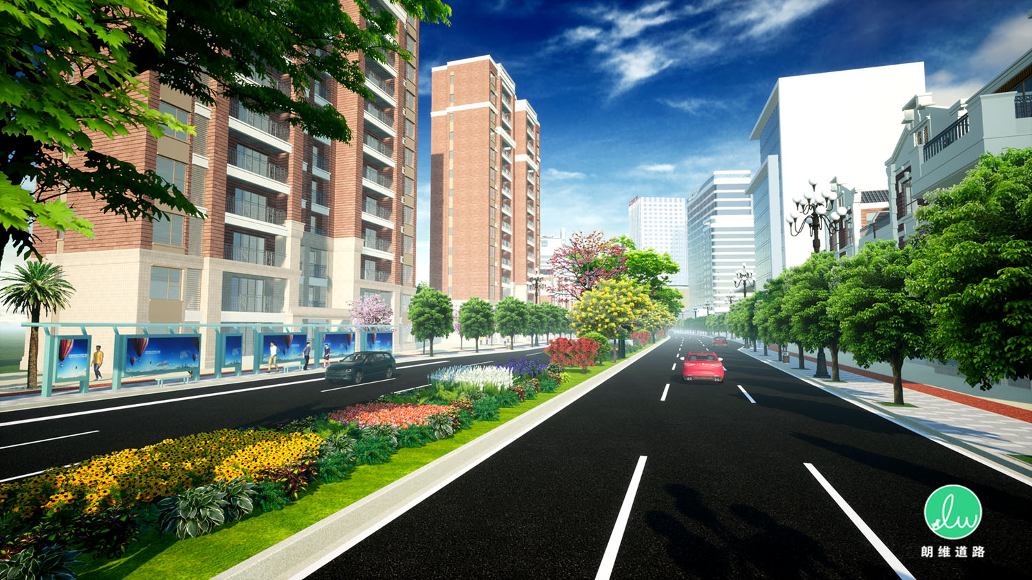 道路效果图